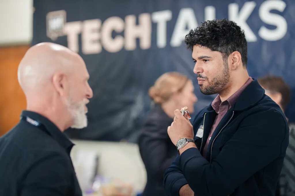 Attendees networking at Desert Dev Lab 2025